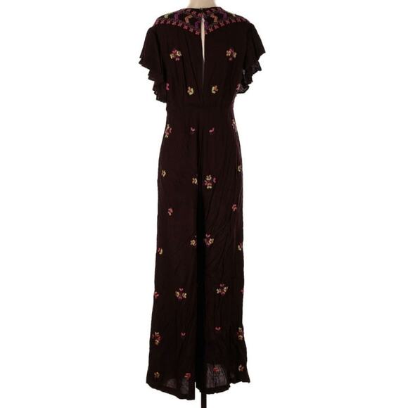 Free People Cleo Embroidered Size 4 Jumpsuit - Picture 4 of 8